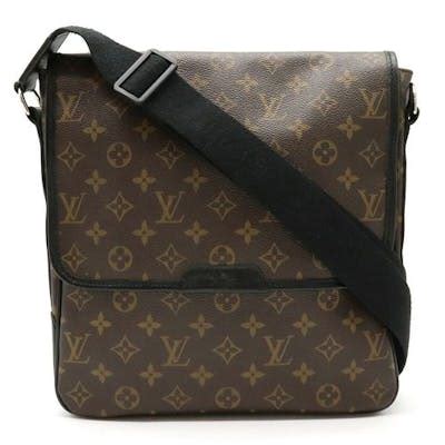 lv m56715|Authentic Louis Vuitton Monogram Macassar Bass MM Shoulder .